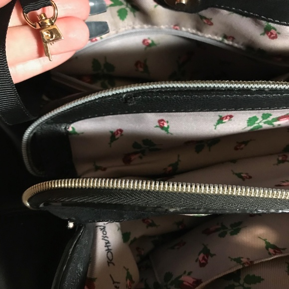 Betsey Johnson Satchel with Bow Lesque Sequins - Picture 4 of 6